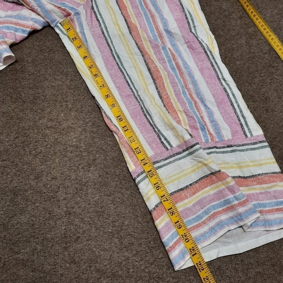 NWT Junior's Candie's (Large) Knot Front Printed Linen Jumpsuit - Picture 9 of 9